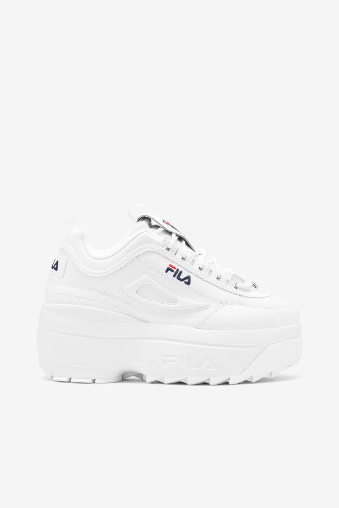 Fila Disruptor 2 Wedge Trainers White - Womens - 75843RKDH